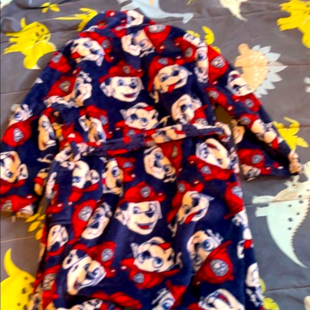 Paw patrol toddler boy robe size 5T